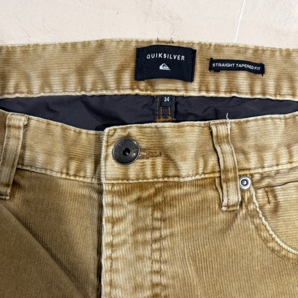 Quiksilver Men's Corduroy Pants in Light Tan